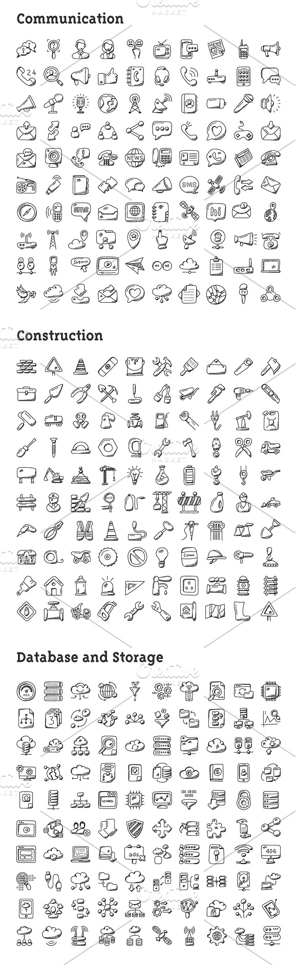 4074 Hand Drawn Doodle Icons in Hand Drawn Icons - product preview 1