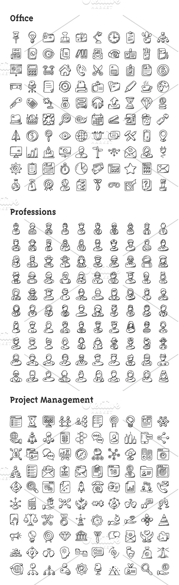 4074 Hand Drawn Doodle Icons in Hand Drawn Icons - product preview 6