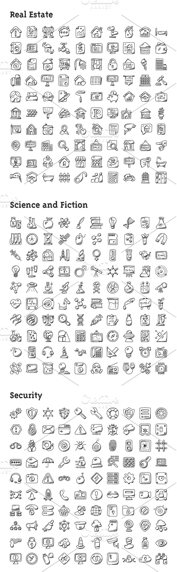 4074 Hand Drawn Doodle Icons in Hand Drawn Icons - product preview 7