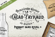 Antique French Cacoa Payraud Label