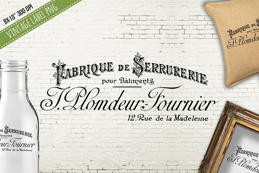 Old French Fabrique de Serrurerie in Graphics - product preview 8