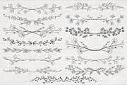 Vector Floral Dividers