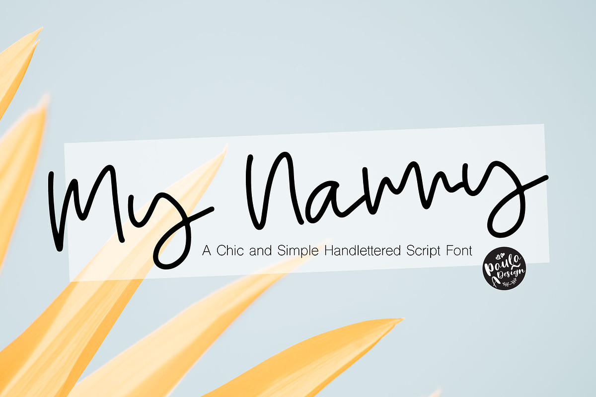 My Nanny | Chic Script Font in Script Fonts - product preview 8