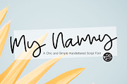 My Nanny | Chic Script Font