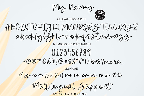 My Nanny | Chic Script Font in Script Fonts - product preview 6