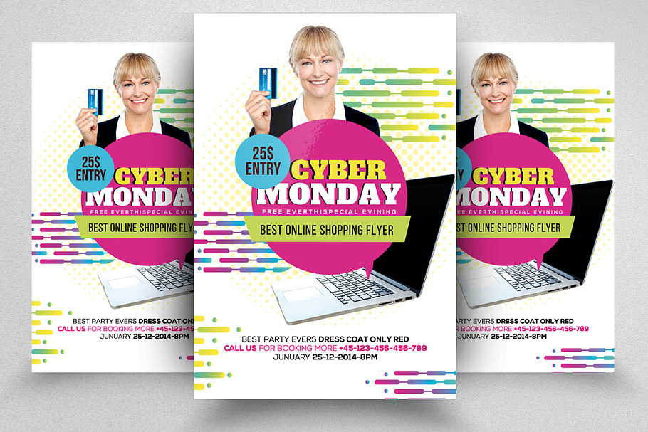 Cyber Monday Flyer Template Vol-02 in Flyer Templates - product preview 8