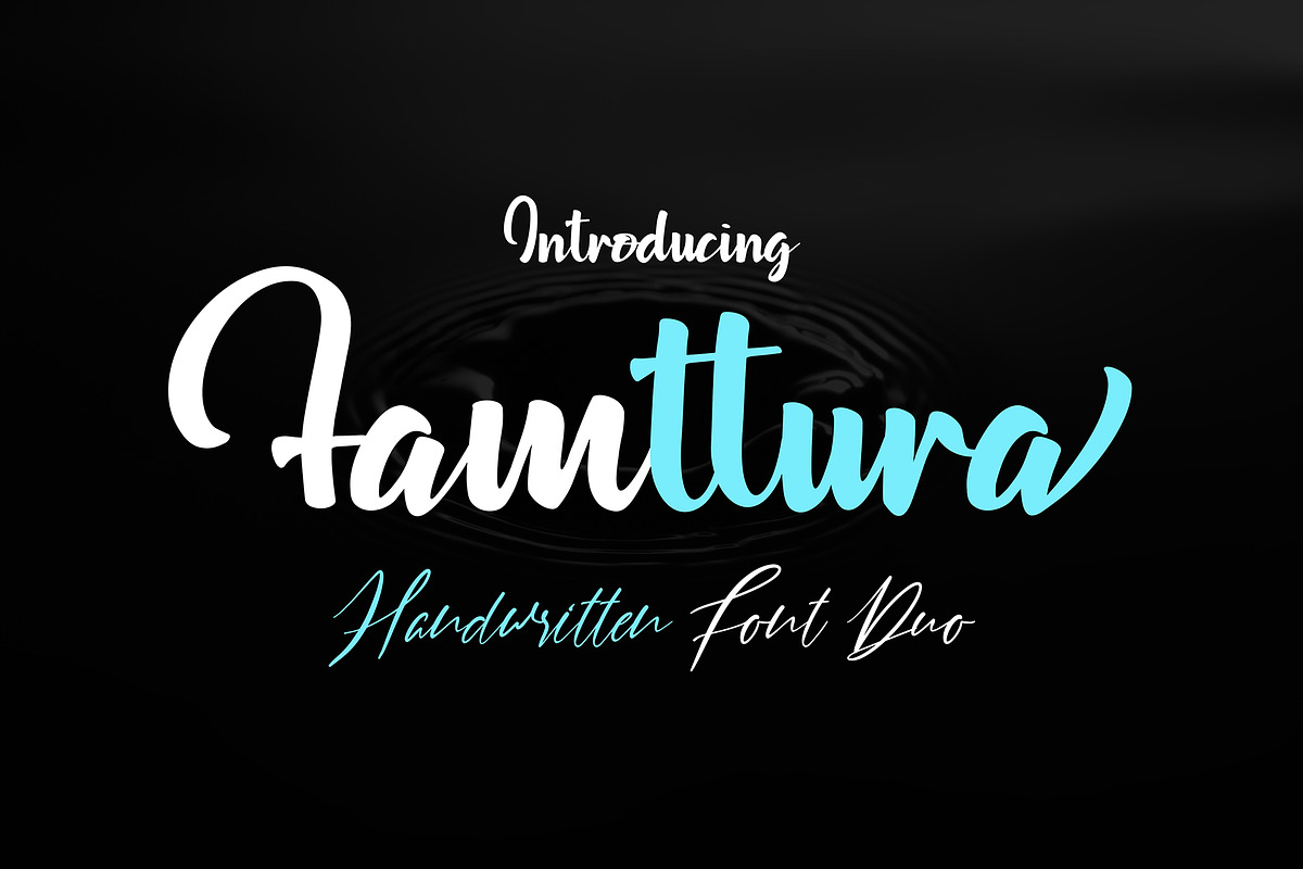 Famttura Font Duo in Script Fonts - product preview 8