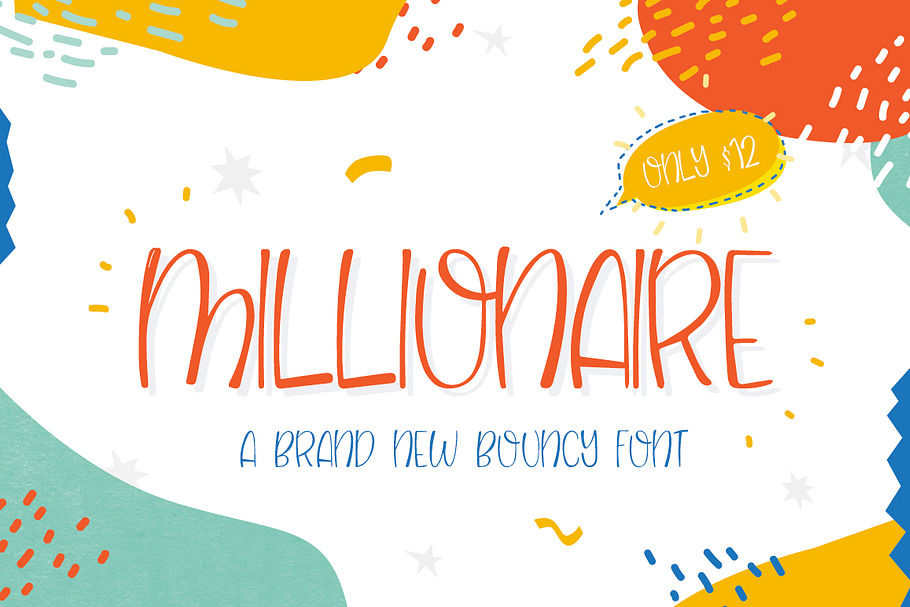 NEW! Millionaire Font (ONLY $12) in Display Fonts - product preview 8