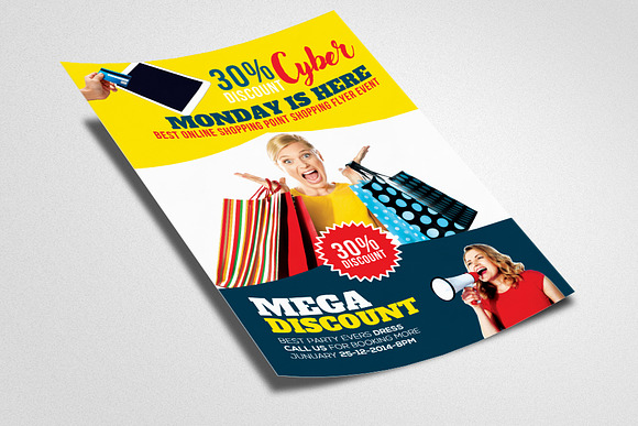 Cyber Monday Flyer Template Vol-07 in Flyer Templates - product preview 1