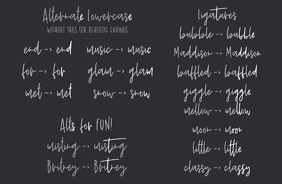 Shoelace Scrawl, a handwriting font in Script Fonts - product preview 4