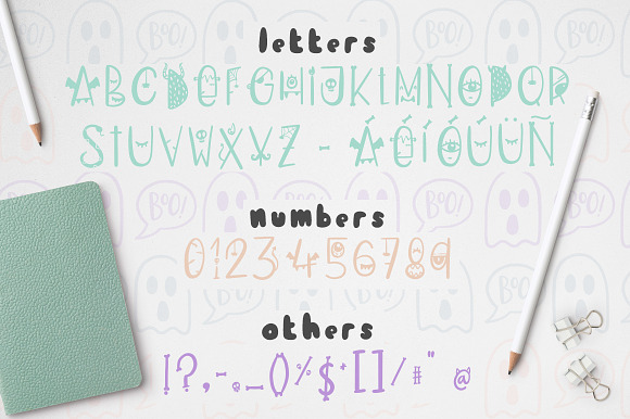 Dark font + patterns, brushes, MORE! in Halloween Fonts - product preview 1
