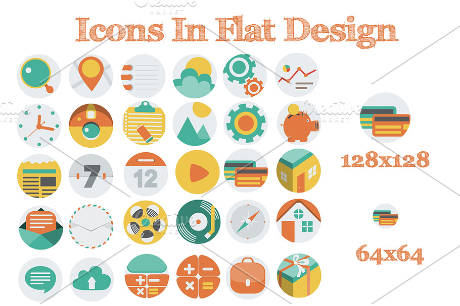 Icons In Flat Design