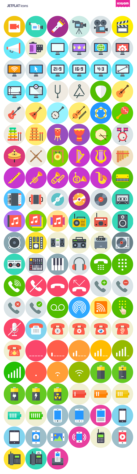 750 JetFlat icons in Infographic Icons - product preview 1