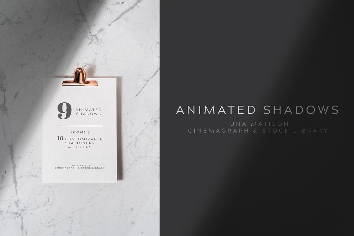 Animated shadows overlays+Bonus in Product Mockups - product preview 8