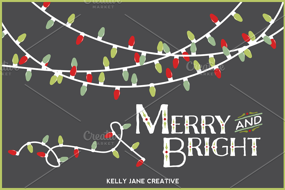 Christmas Lights Vector in Illustrations - product preview 8