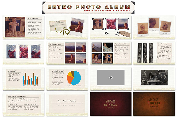 Retro Photo Album PPT Template in PowerPoint Templates - product preview 3