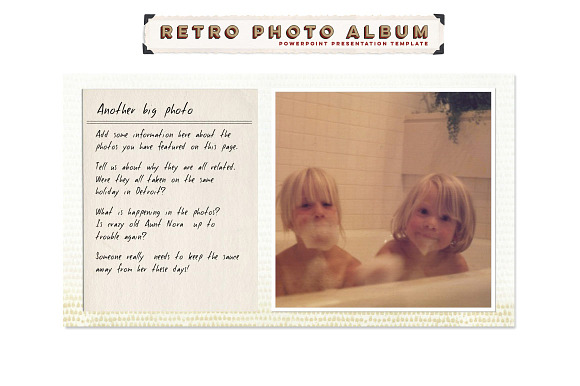 Retro Photo Album PPT Template in PowerPoint Templates - product preview 4