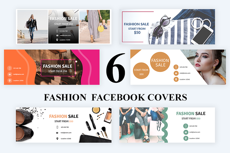 6 Fashion Facebook Covers