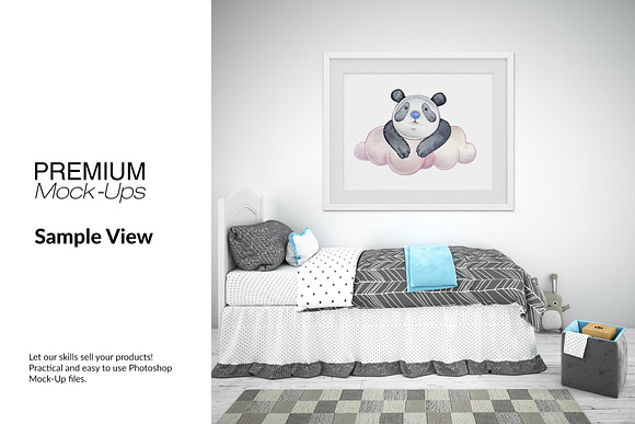 Nursery Frames & Wall Set in Print Mockups - product preview 8