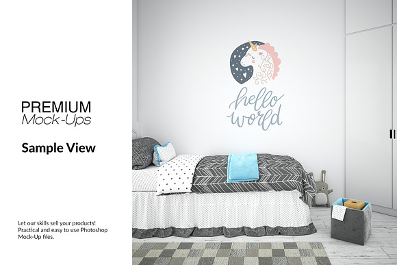 Nursery Frames & Wall Set in Print Mockups - product preview 9