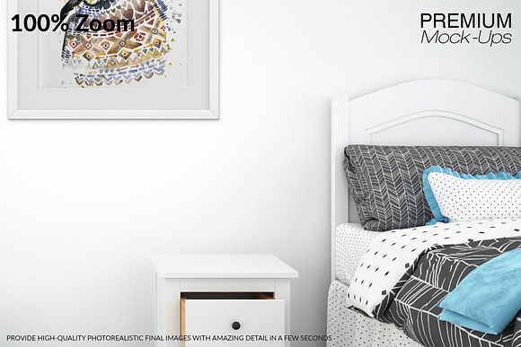 Nursery Frames & Wall Set in Print Mockups - product preview 24