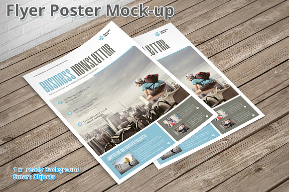 Flyer Mock-up ISO A4 1 in Print Mockups - product preview 1