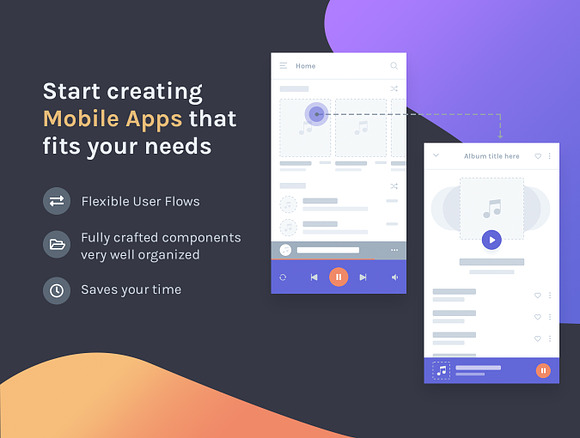 HotBlocks - Mobile Flowcharts UI Kit in UI Kits and Libraries - product preview 1