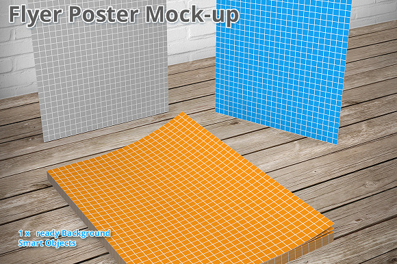 Flyer Mock-up ISO A4 2 in Print Mockups - product preview 1