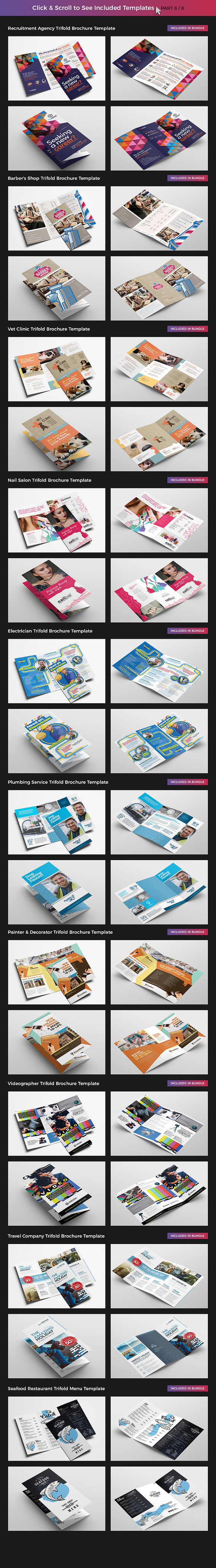 75 Trifold Brochure Templates Bundle in Brochure Templates - product preview 6
