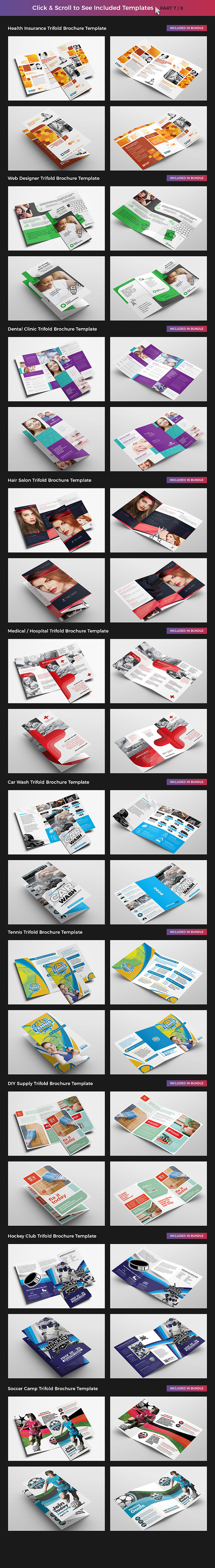 75 Trifold Brochure Templates Bundle in Brochure Templates - product preview 7