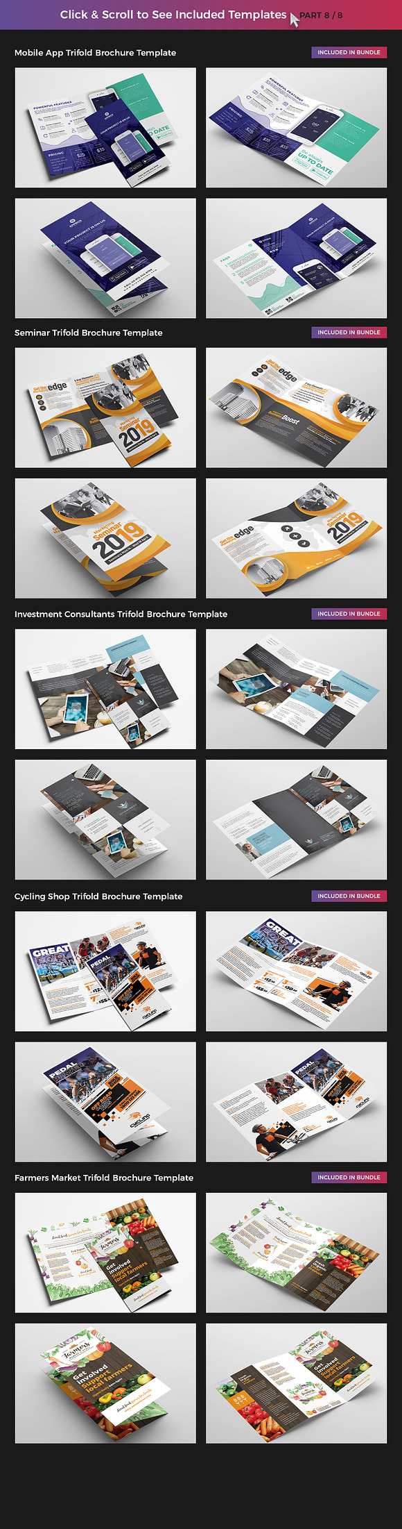 75 Trifold Brochure Templates Bundle in Brochure Templates - product preview 8