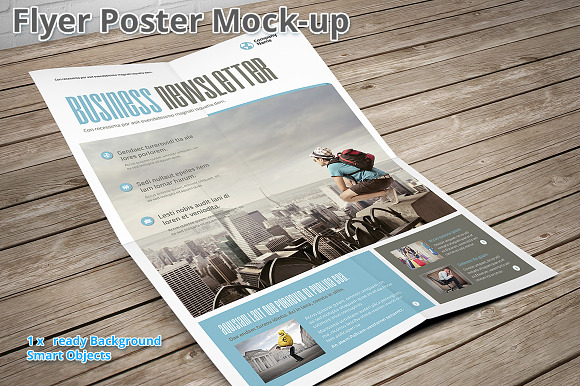 Flyer Mock-up ISO A4 3 in Print Mockups - product preview 2