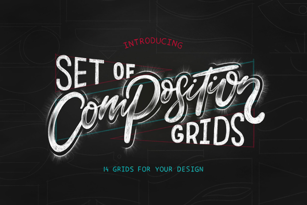 Composition grids for Lettering. in Add-Ons - product preview 8