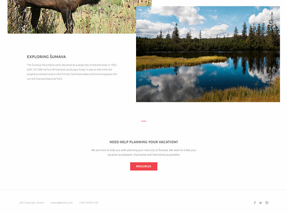 Sumava: One-Page PSD Template in Landing Page Templates - product preview 4