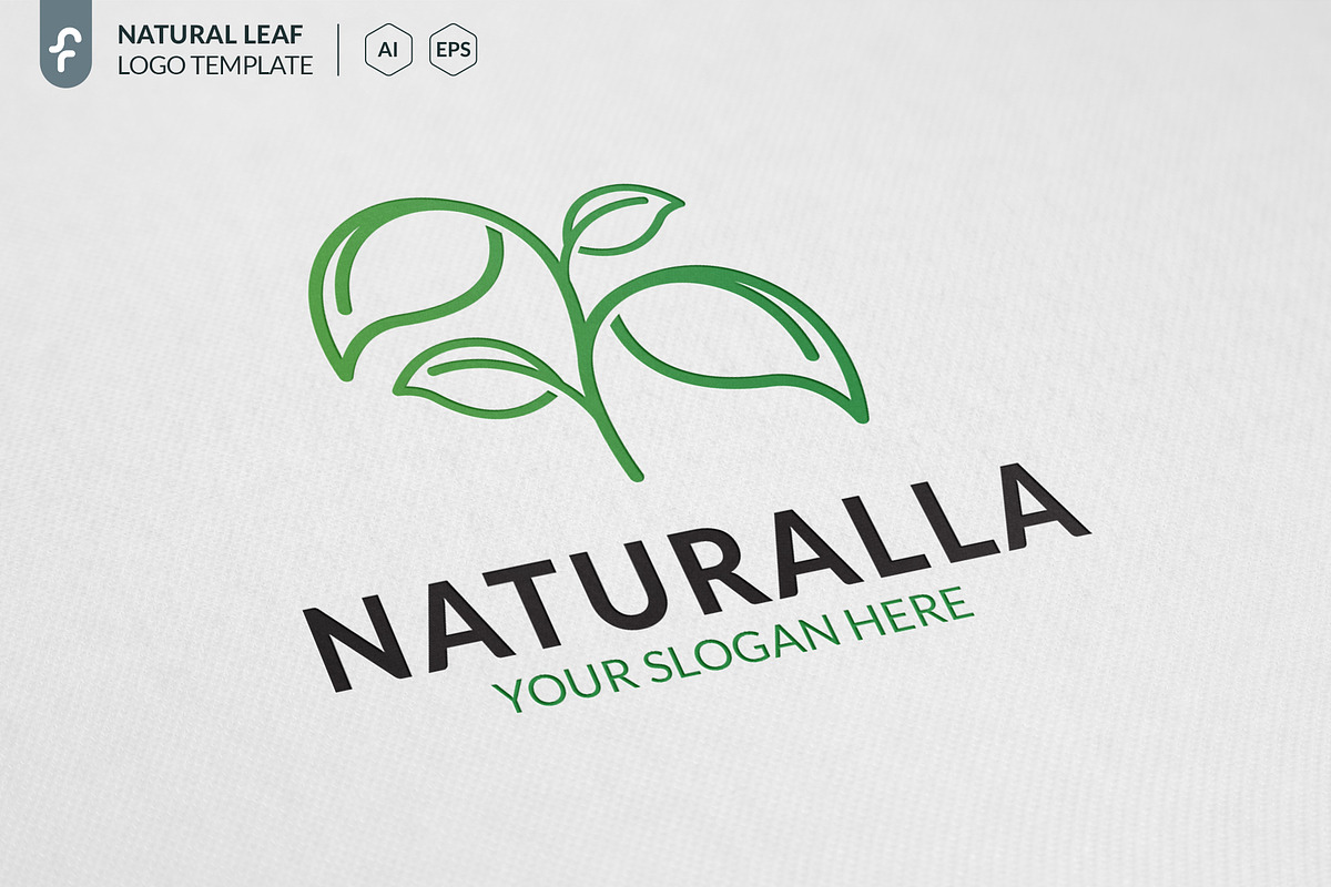 Natural Leaves Logo in Logo Templates - product preview 8