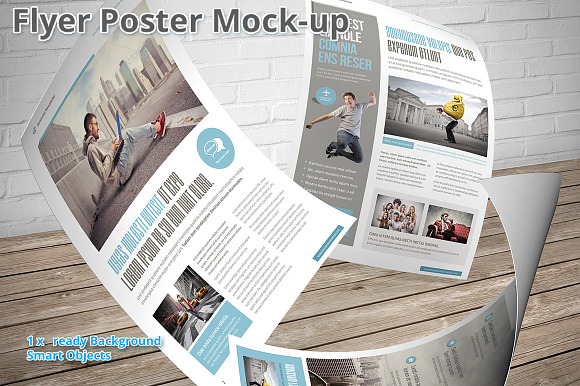 Flyer Mocku-up ISO A4 4 in Print Mockups - product preview 2