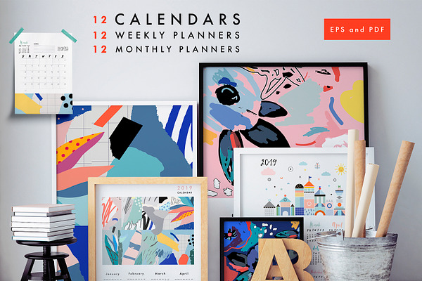 2019 calendars + planners