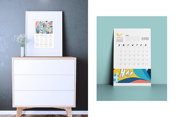 2019 calendars + planners in Stationery Templates - product preview 10