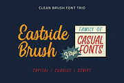 Eastside Brush - Casual Font Trio