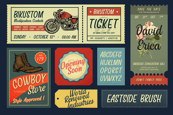 Eastside Brush - Casual Font Trio in Display Fonts - product preview 3