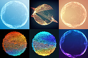 15 Abstract Demolished Spheres