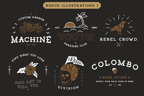 Tigreal Font Family + Illustrations in Slab Serif Fonts - product preview 1