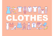 Clothes word concepts banner