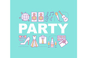 Party word concepts banner