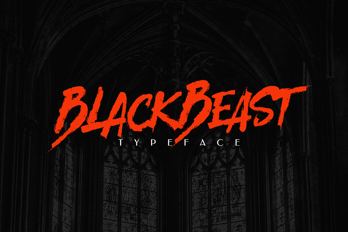BlackBeast Typeface in Display Fonts - product preview 8