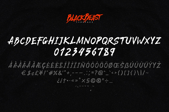 BlackBeast Typeface in Display Fonts - product preview 2
