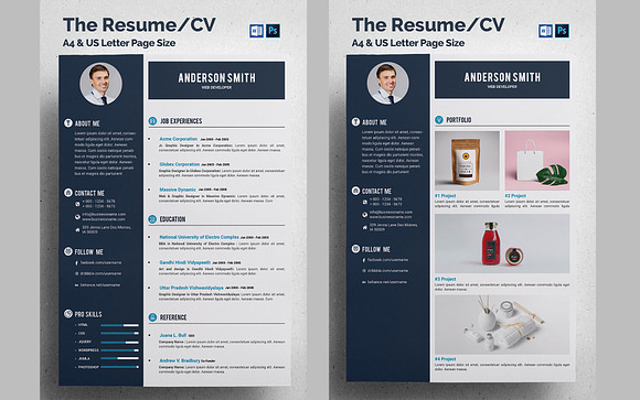  Clean Resume/CV  in Resume Templates - product preview 2