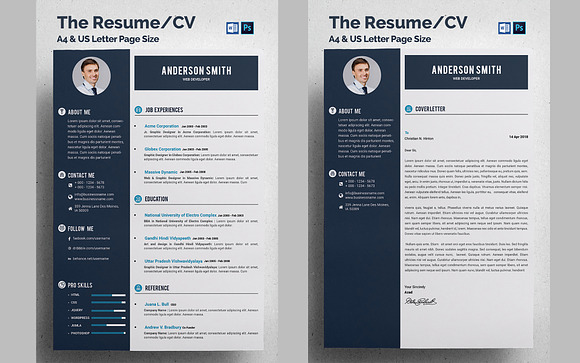  Clean Resume/CV  in Resume Templates - product preview 3