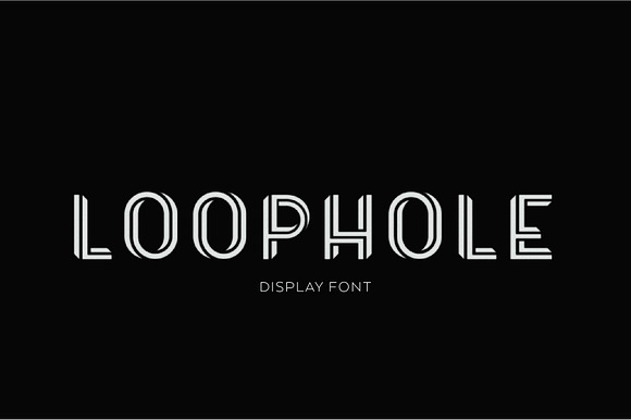 Loophold Font in Display Fonts - product preview 1