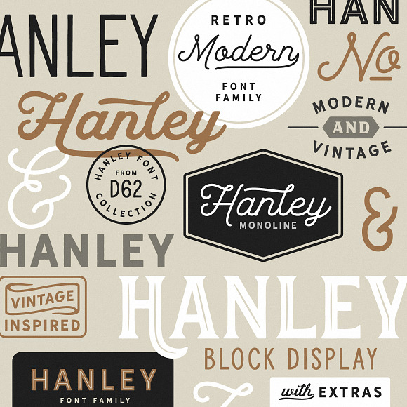 Hanley Font Collection in Script Fonts - product preview 26
